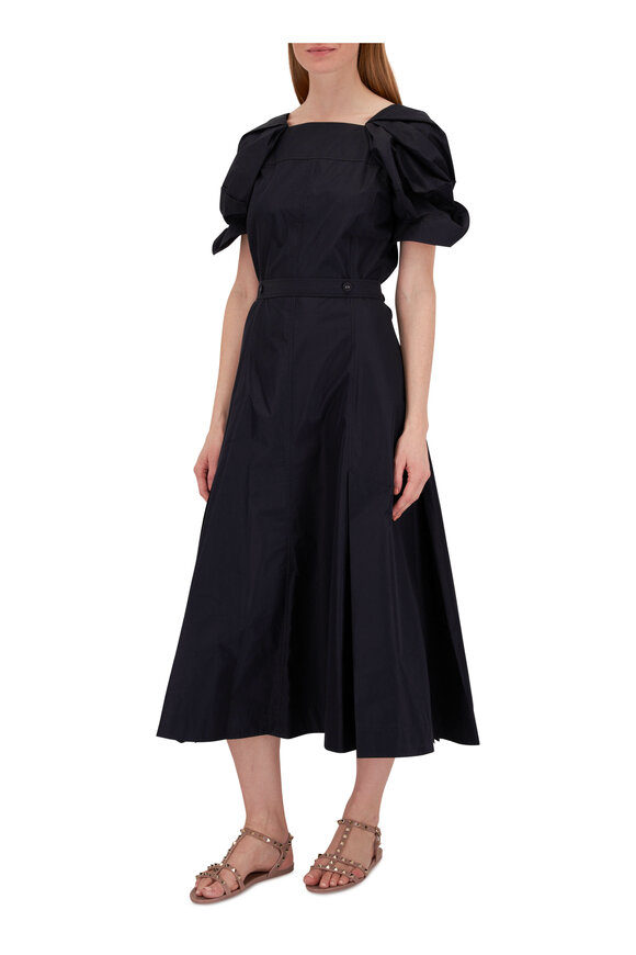 3.1 Phillip Lim - Midnight Collapsed Bloom Sleeve Belted Dress 