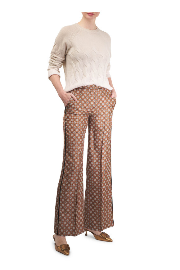 Kinross Wandering Dune Cashmere Cable Knit Sweater - view 2