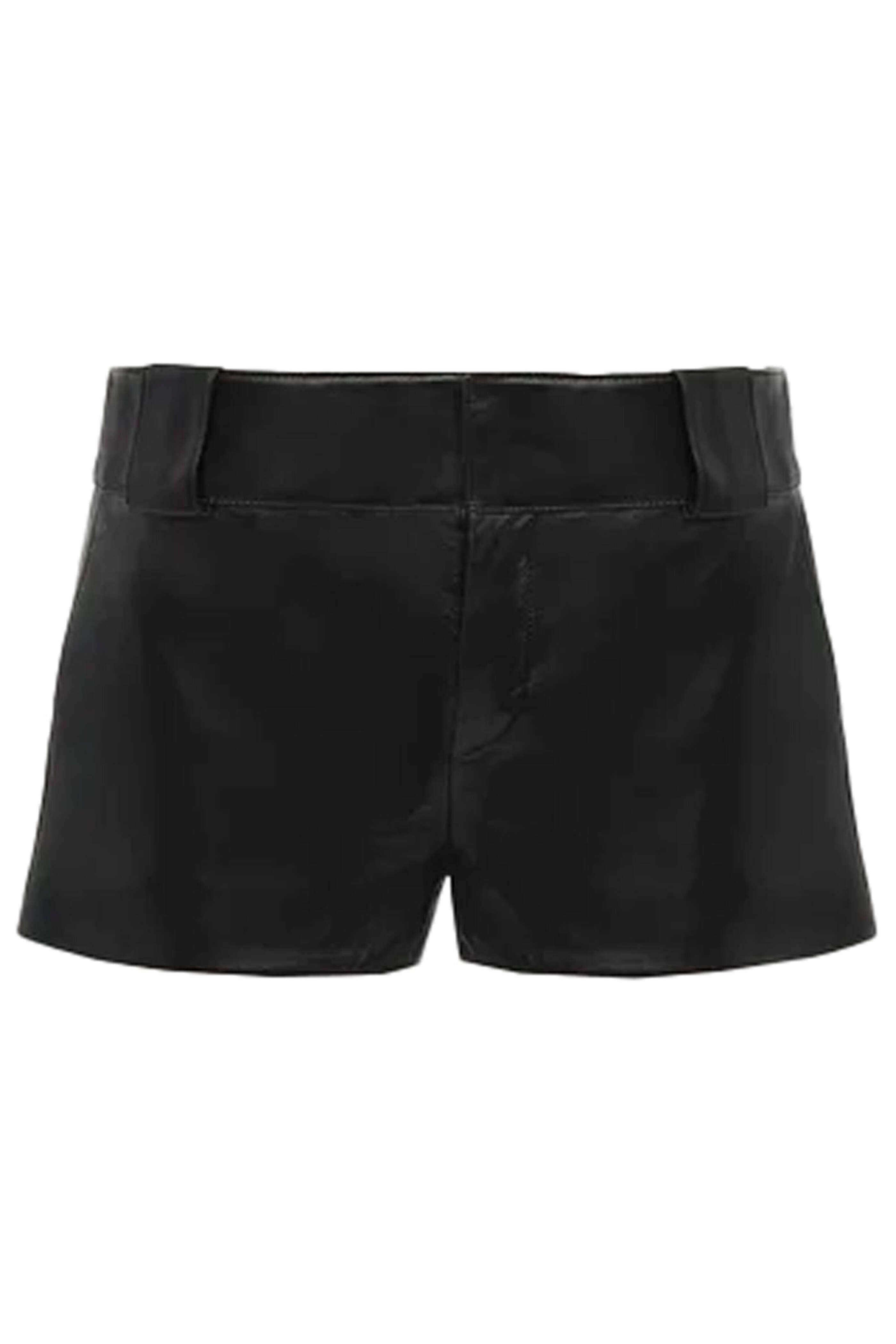 Chloé - Black Leather Mini Short