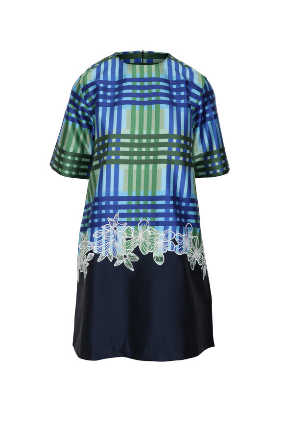 Lovebirds Katya Navy Tartan Dress