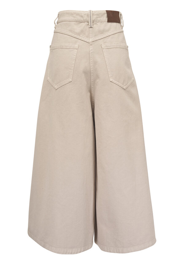 Brunello Cucinelli Beige Denim Bermuda Shorts - view 3
