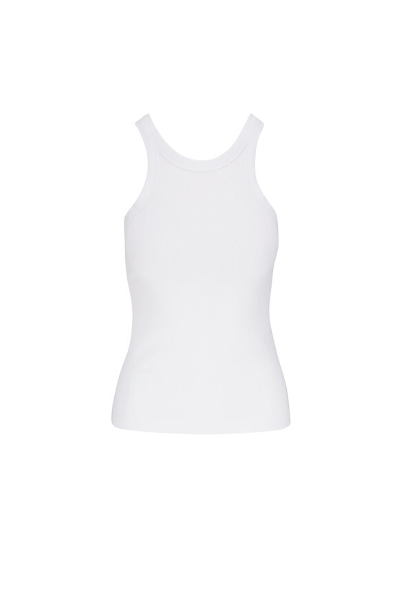 Totême White Fine Curved Rib Tank - view 1