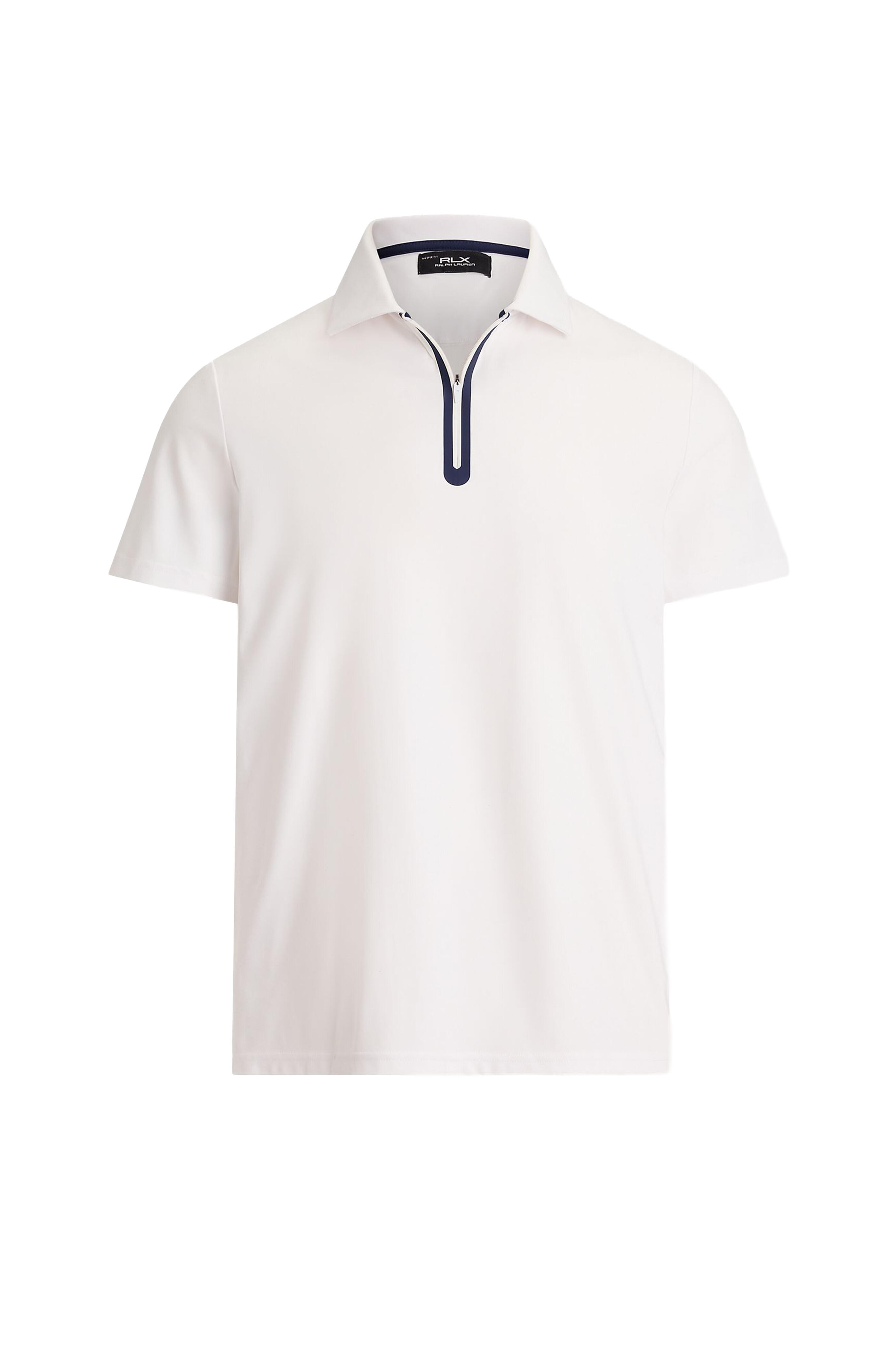 RLX Ralph Lauren - White Tech Jersey Quarter Zip Polo - view 4