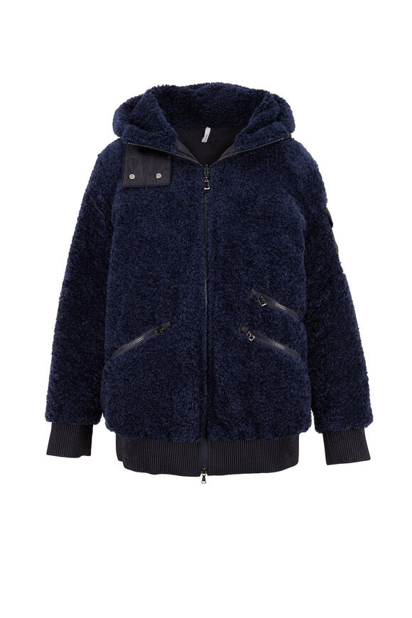 Bogner - Kinga Navy Reversible Down Teddy Jacket