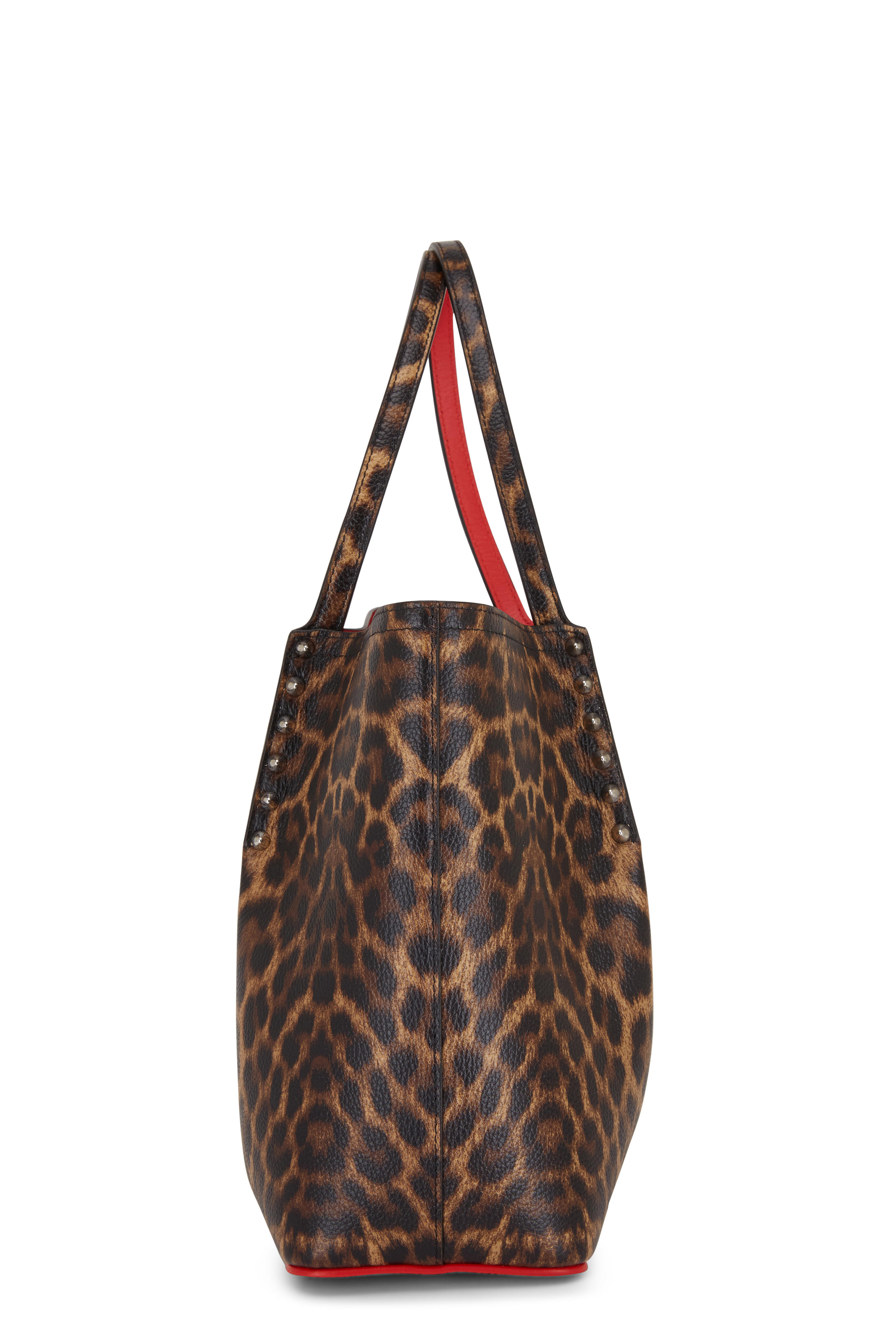 Christian Louboutin Leopard Print Leather Pouch