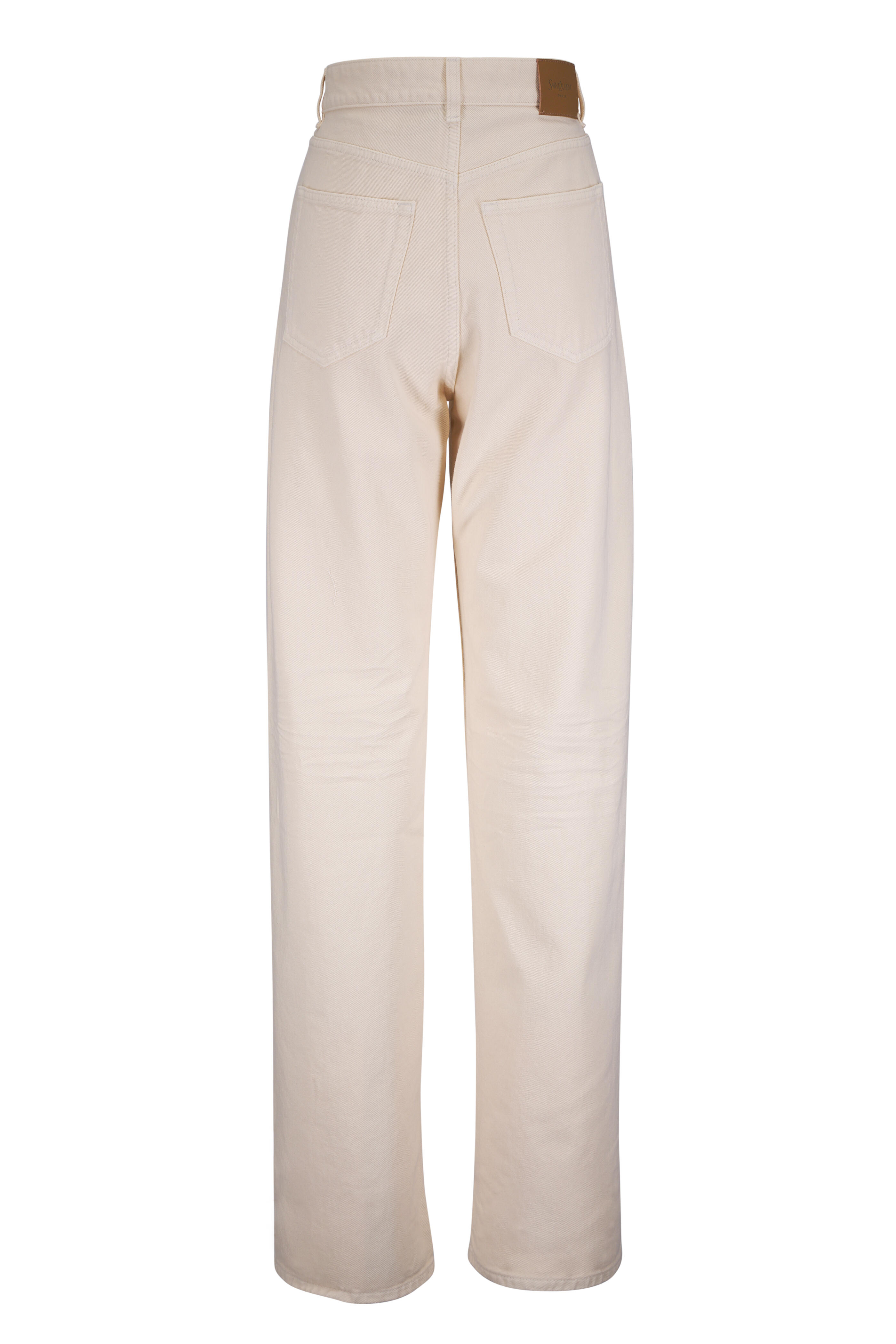 Saint Laurent - French Vanilla V Waist Baggy Jean