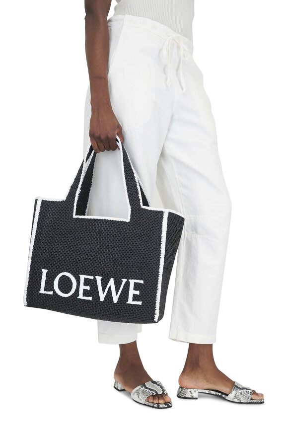 Loewe - Loewe x Paula’s Ibiza Large Raffia Font Tote 