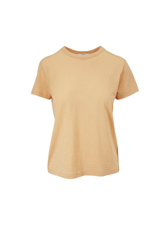 Vince - Peach Cotton Relaxed Fit T-Shirt