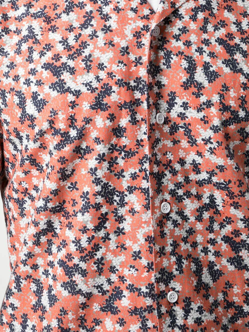 Orlebar Brown - Travis Ninfea Hot Coral Resort Shirt