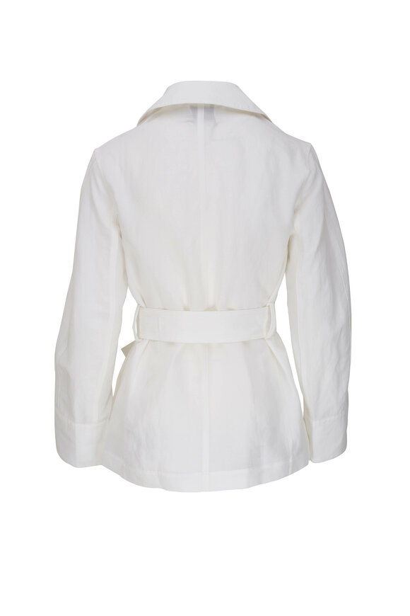 Vince - Safari White Belted Lightweight Jacket