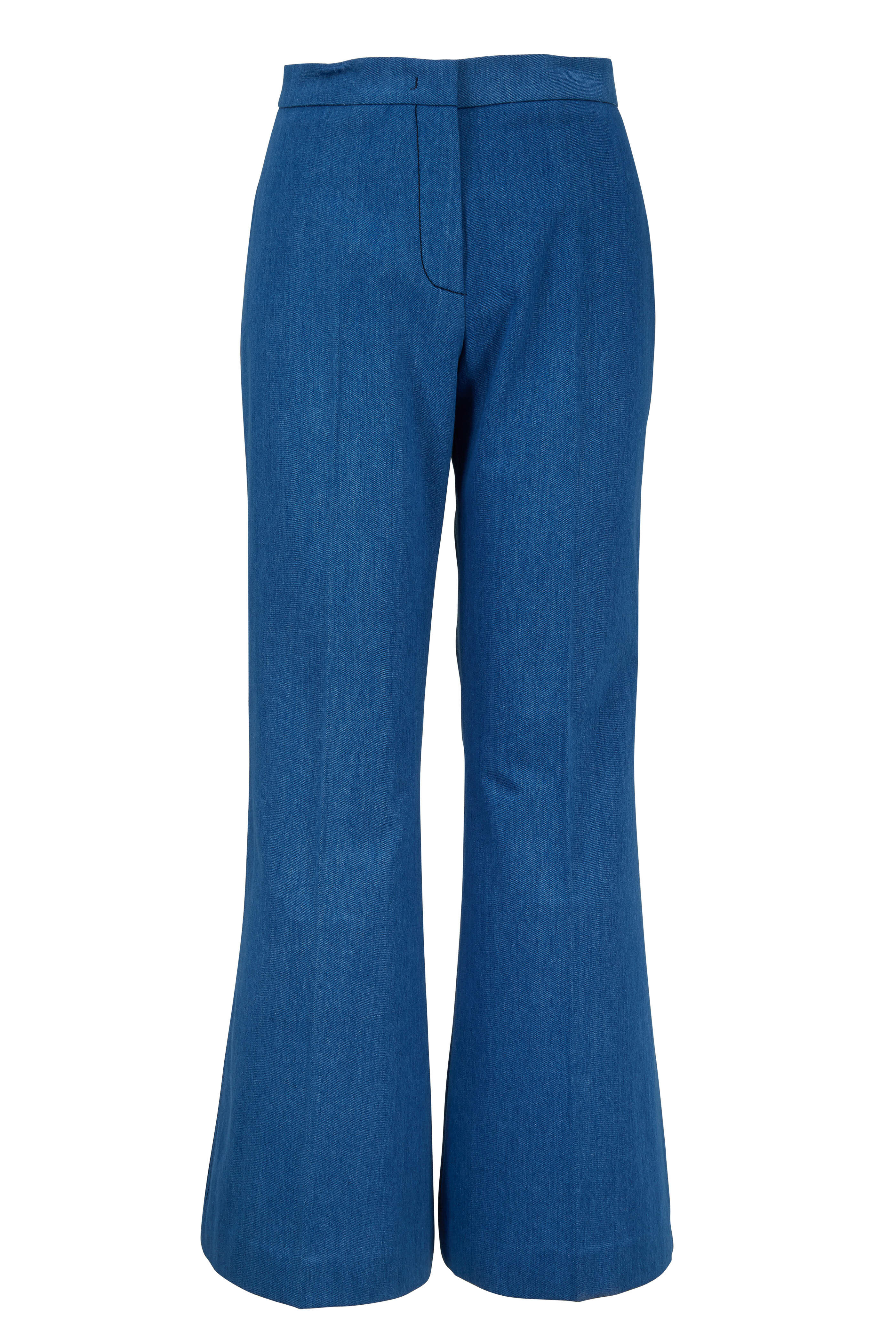 Derek Lam - Light Indigo Cotton Flare Leg Pant