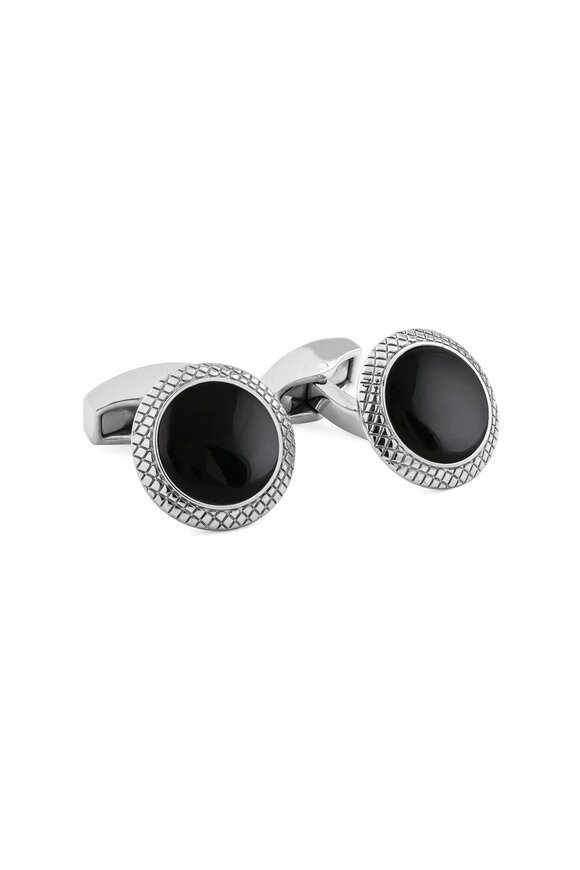 Tateossian - Black Onyx Bullseye Cufflinks