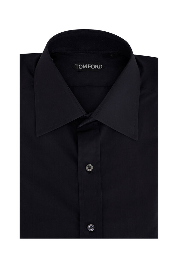 Tom Ford Black Cotton Dress Shirt