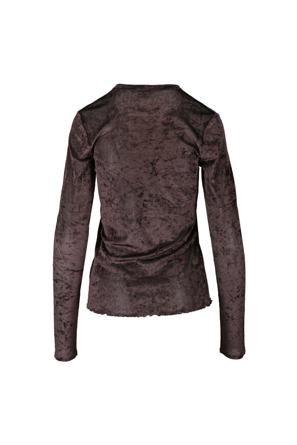 Forte Forte Fondant Flocked Tulle Sheer Top - view 2