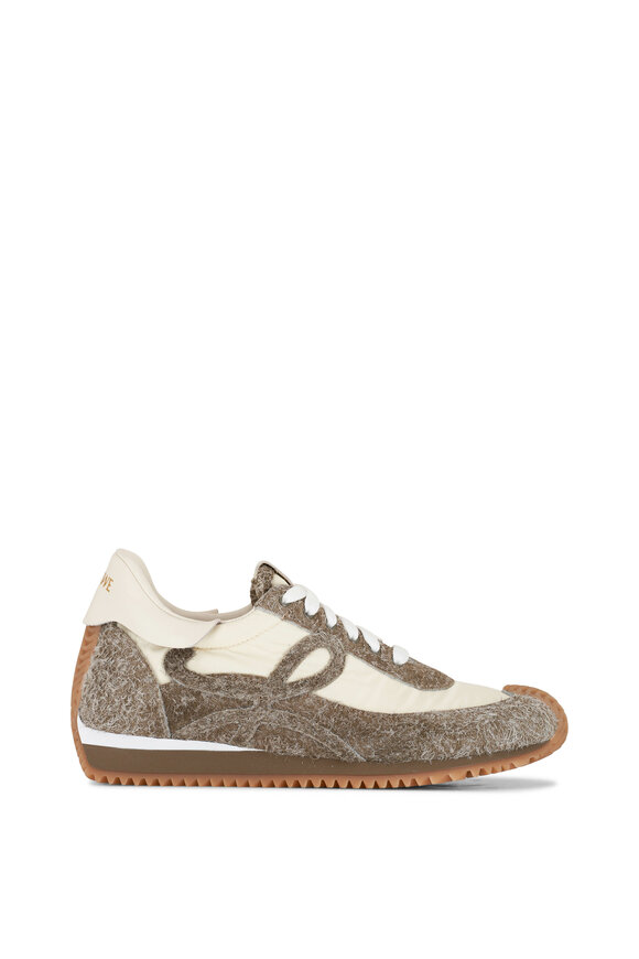 Loewe - Flow Runner Khaki Green & Soft White Sneaker