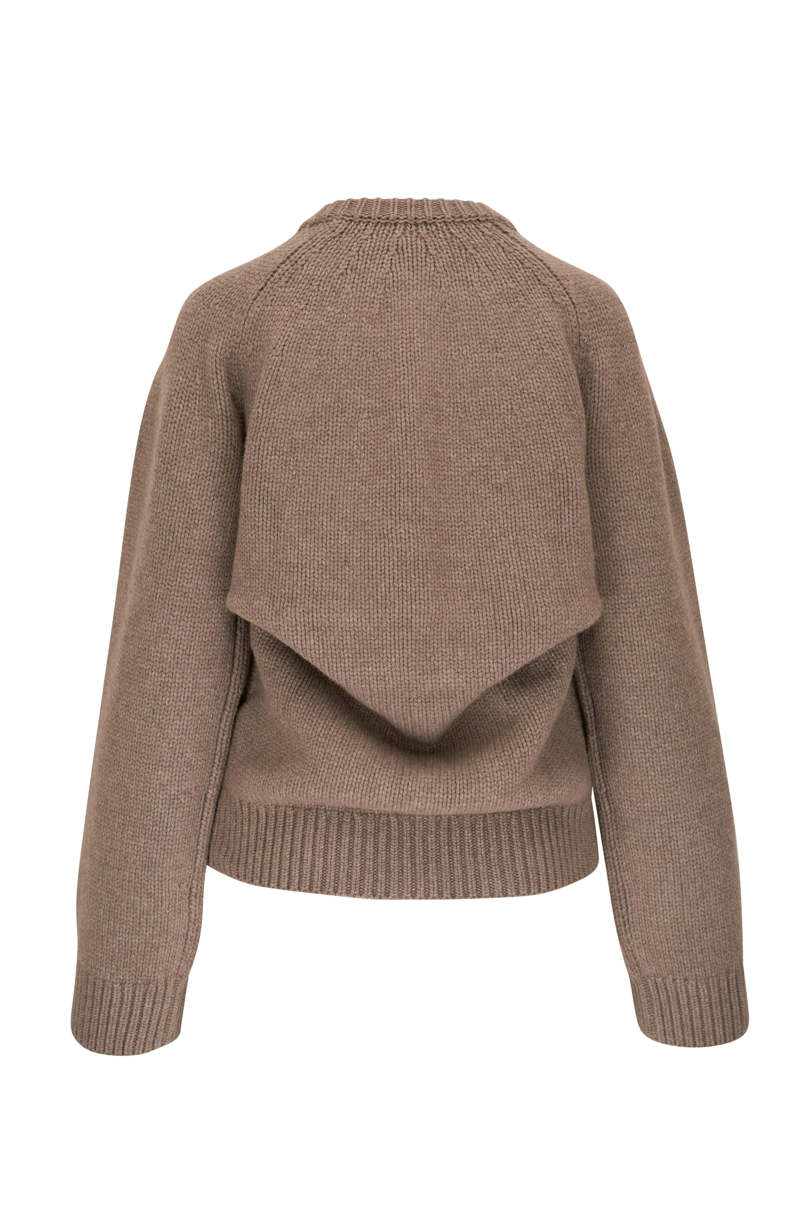 【送料&関税込】Khaite Cream Cashmere Blend Balser Cardigan KHAITE Balser cable-knit cashmere and mohair-blend cardigan
