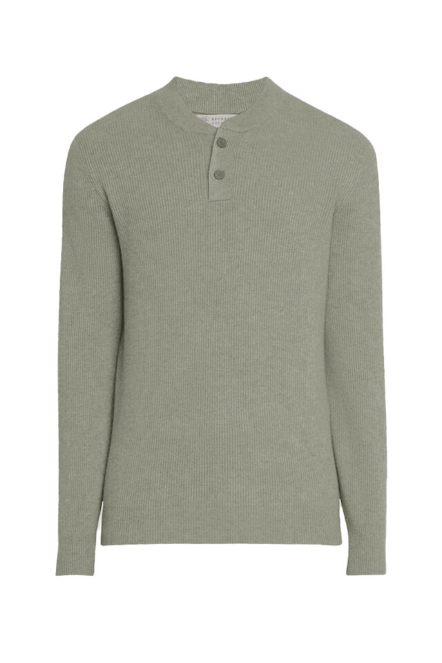 Brunello Cucinelli MCAP91013C101 関税送料込 BRUNELLO CUCINELLI Ribbed wool, cashmere and silk-blend