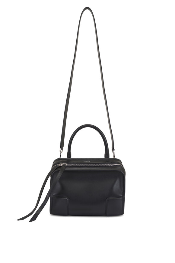 Loewe Small Amazona 180 Black Leather Top Handle Bag
