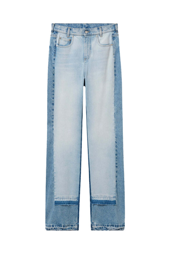 パンツ ALEXANDER MCQUEEN Women Straight Pants 754576QJACF4100 Blue McQueen Straight-leg jeans for Women | Online Sale up to 70
