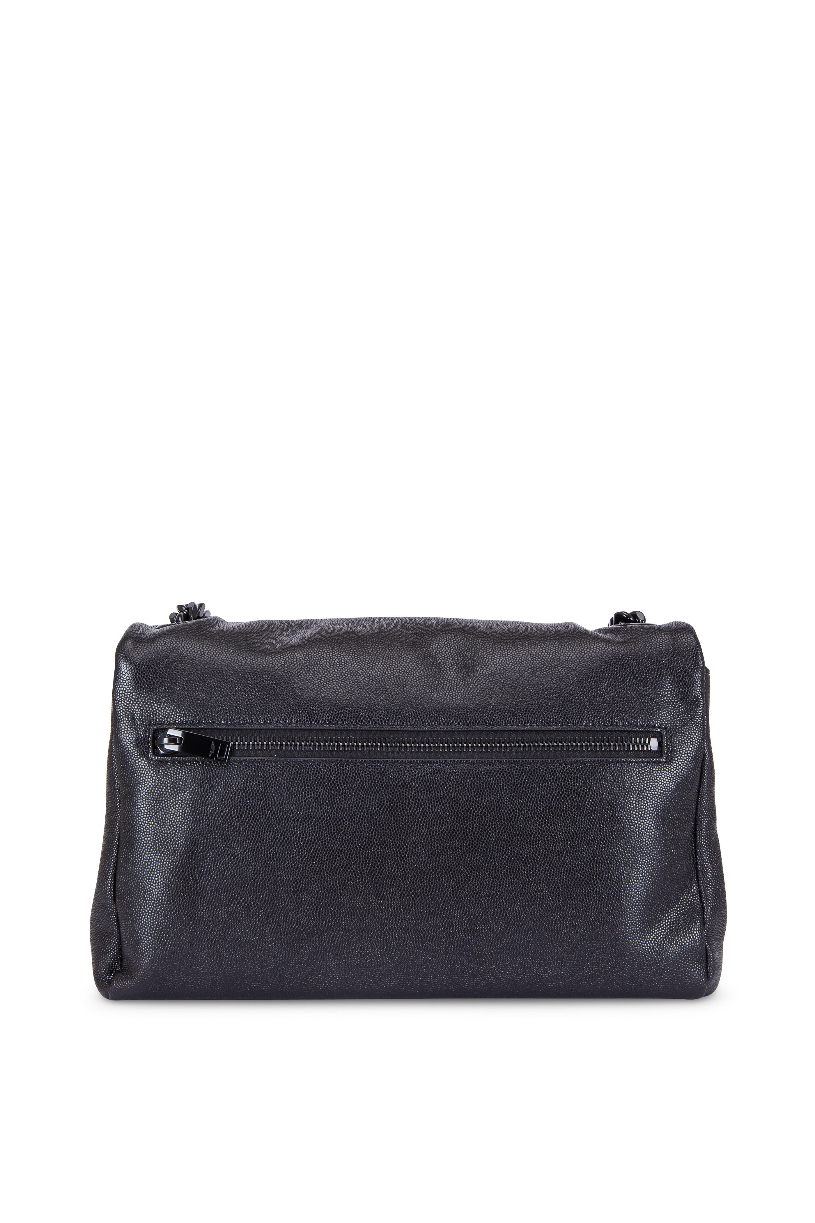 Saint Laurent - West Hollywood Black Leather Shoulder Bag