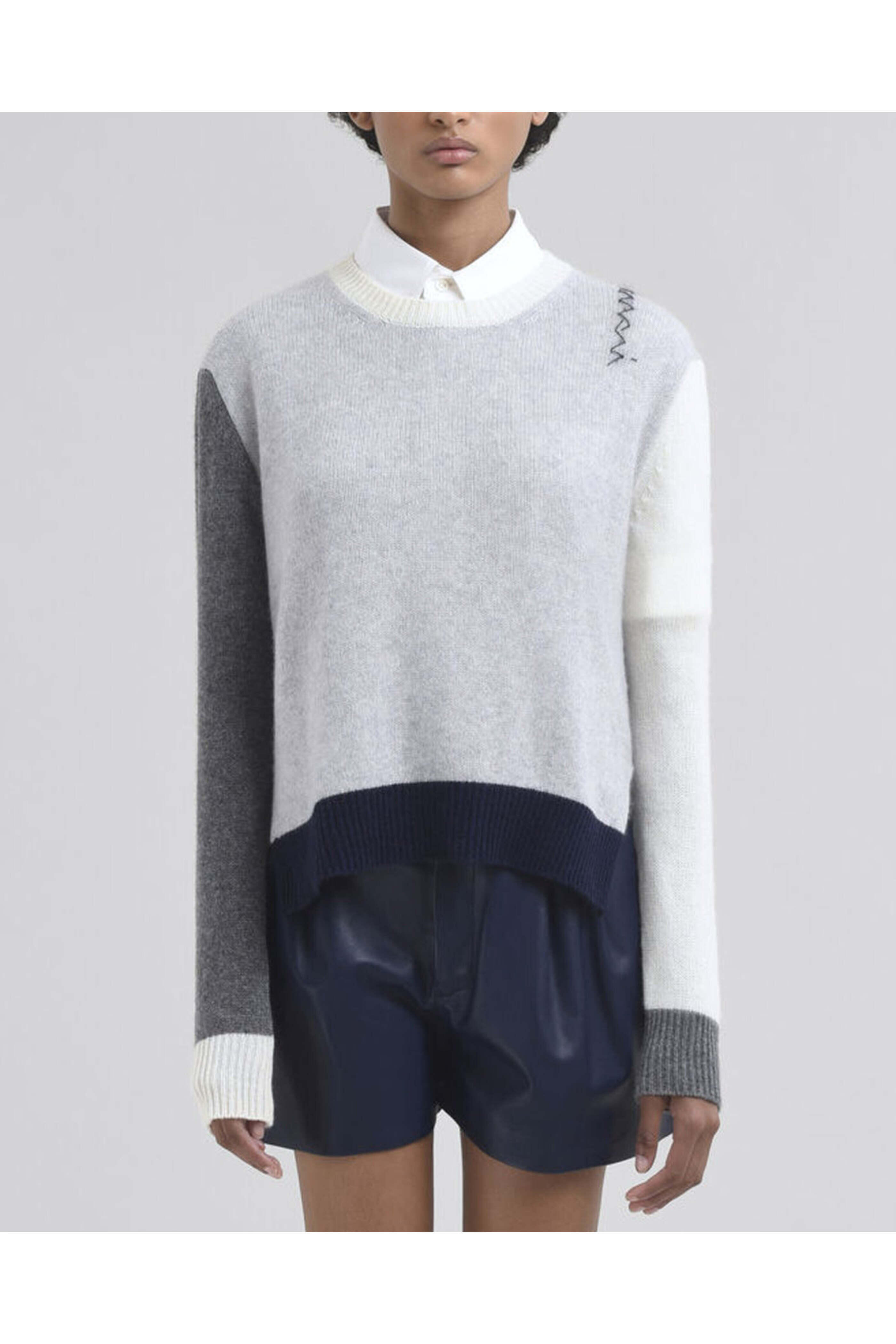 Marni - Sodium Colorblock Round Neck Sweater
