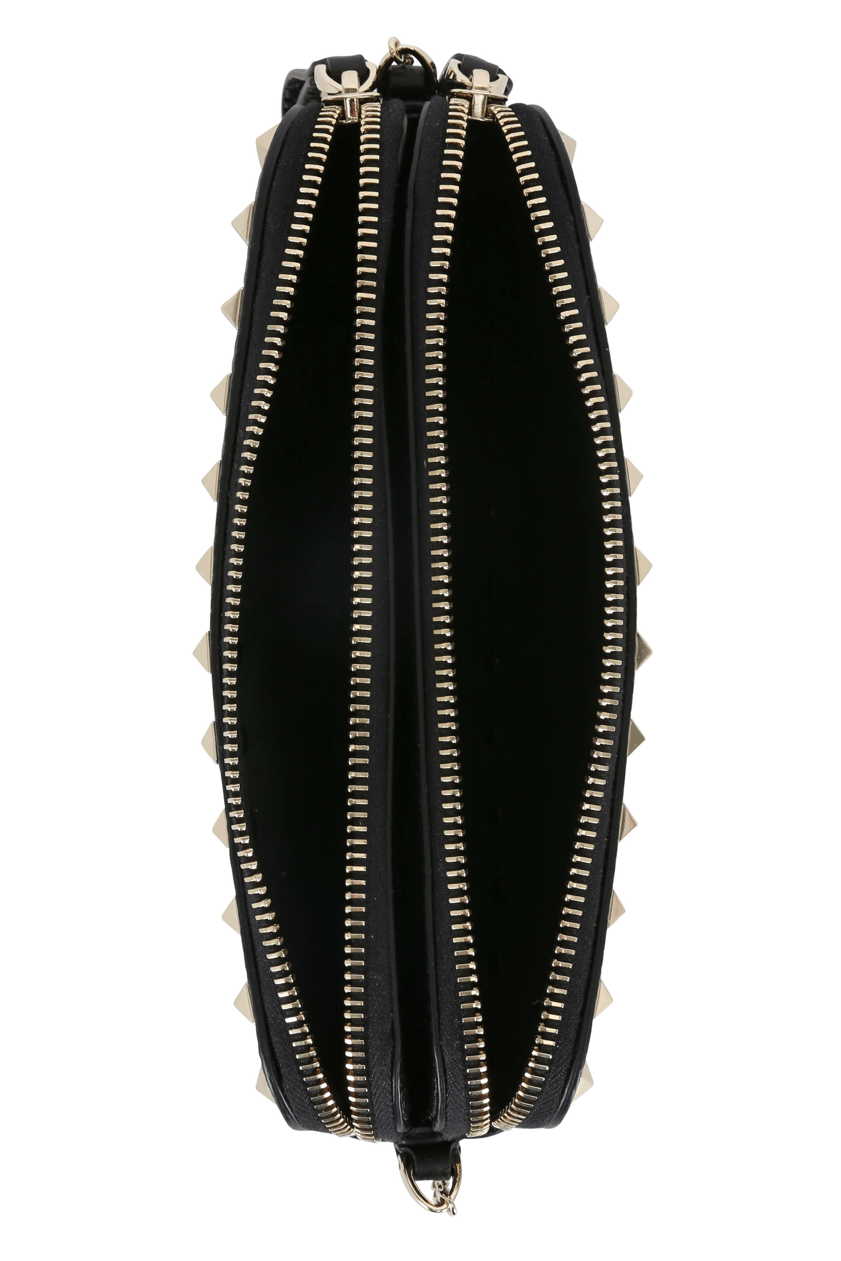 Valentino Garavani - Rockstud Black Double-Pouch Chain