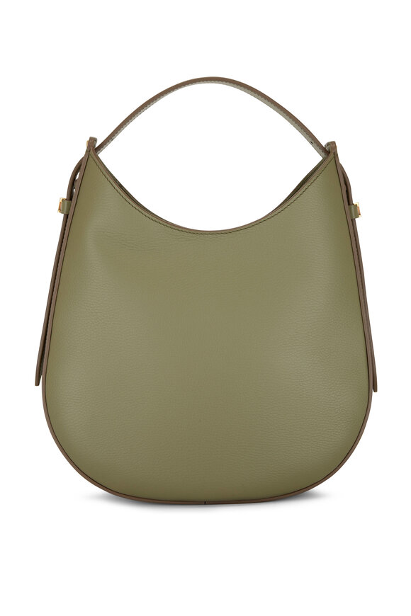 Tod's - Oboe Olive Grained Leather Small Hobo