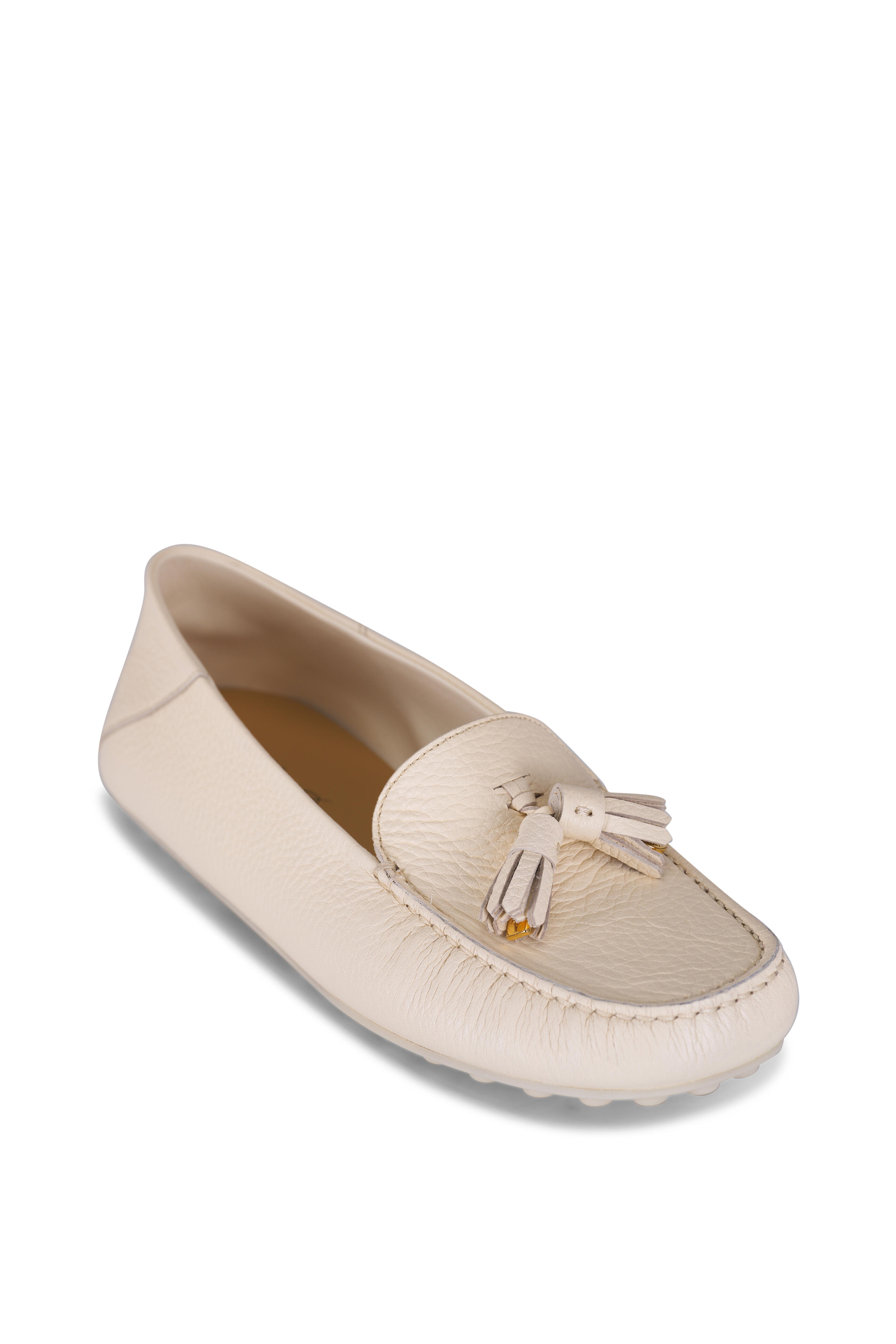 Loro Piana - Vanilla Sand Dot Sole Walk Moccasin - view 1
