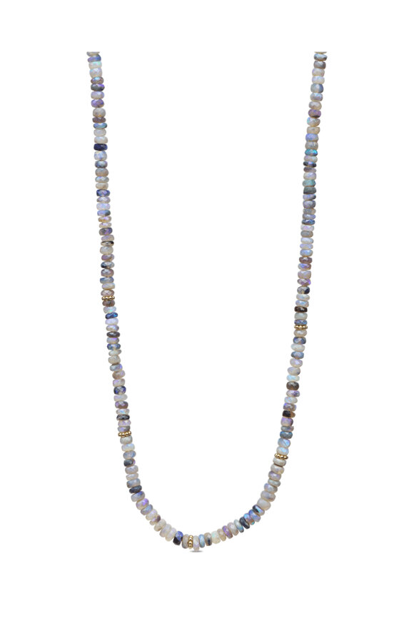 Lauren K Opal Bali Beaded Necklace
