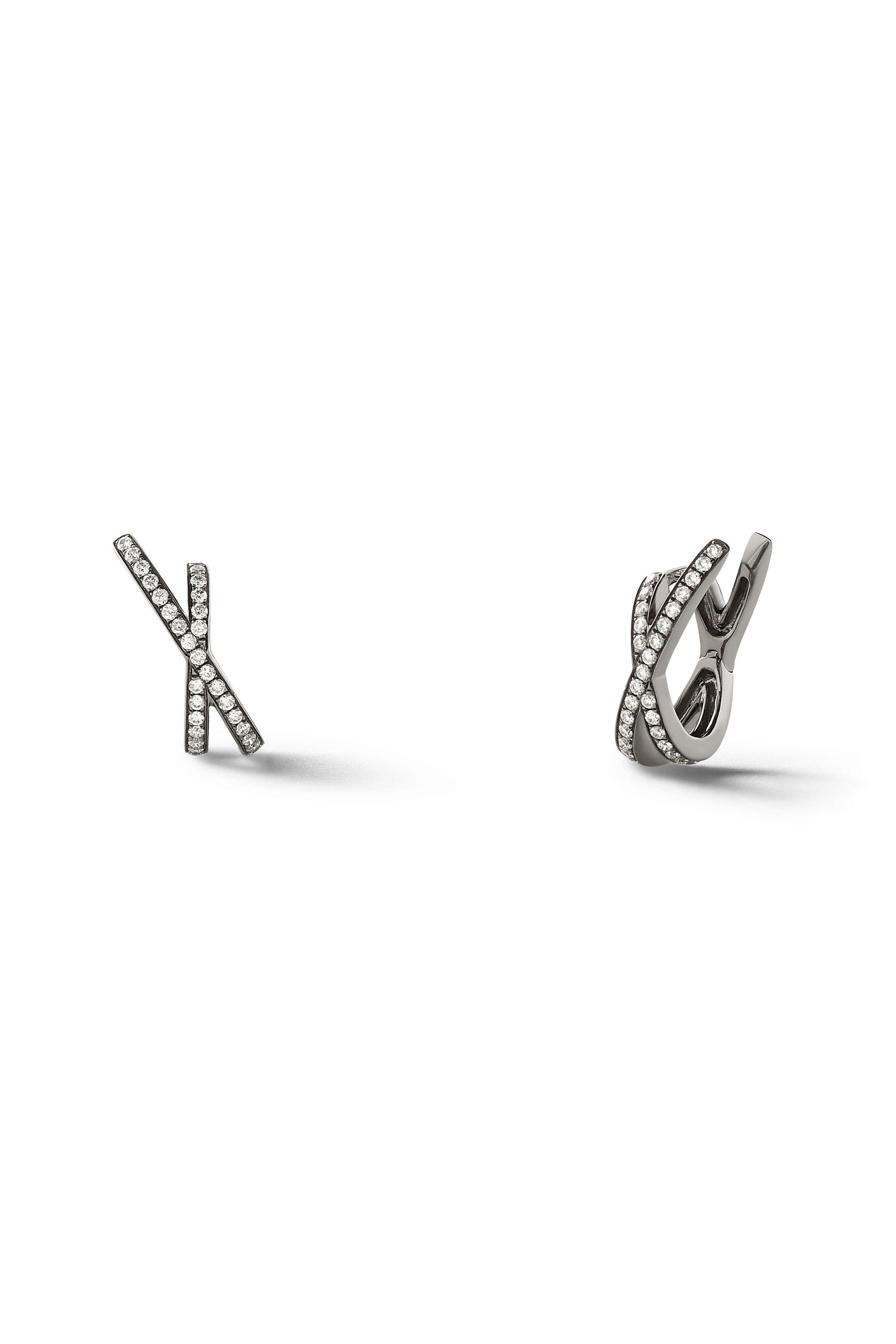 Eva Fehren - Small Diamond Orbit X Hoops