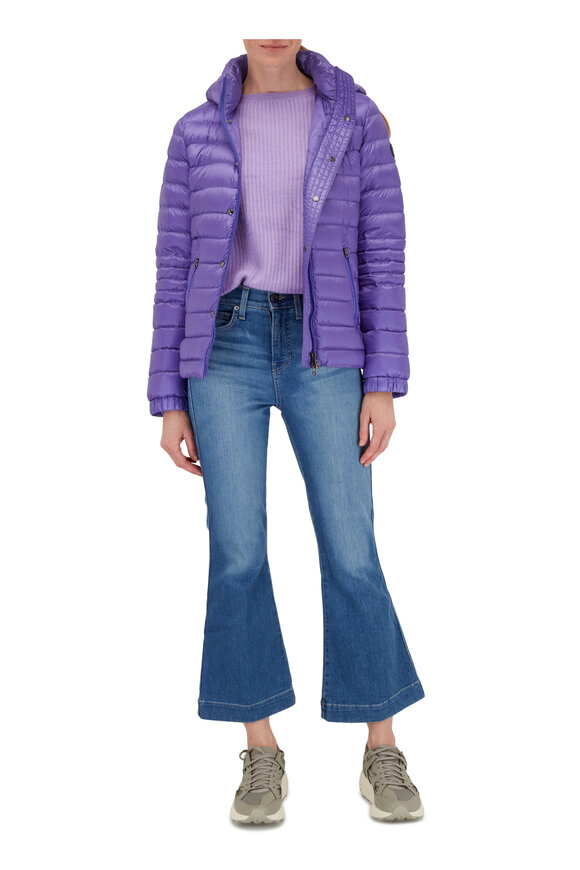 Jumper 1234 - Lavender Ribbed Cashmere Raglan Sleeve Sweater