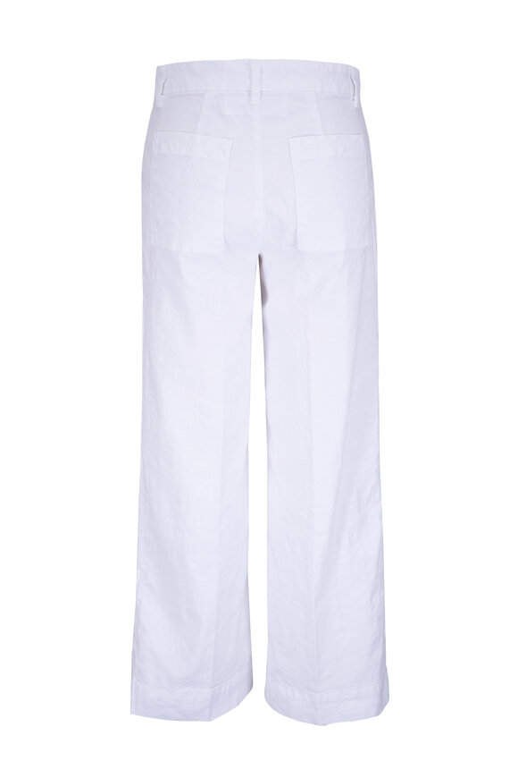 Frank & Eileen Wexford White Wide Leg Pant - view 3