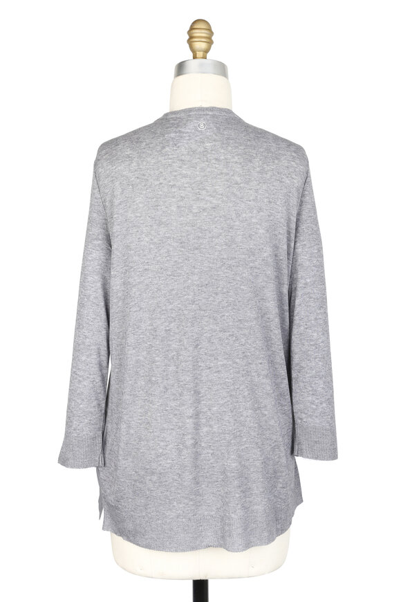 Bogner - Henna Gray Silk Panel Top