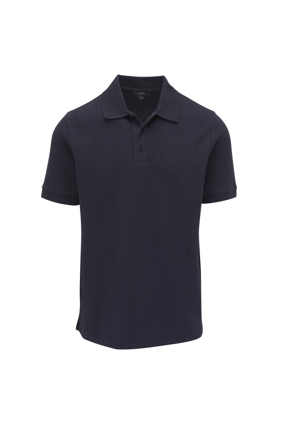 Eton - Light Blue Oxford Piqué Polo Shirt | Mitchell Stores