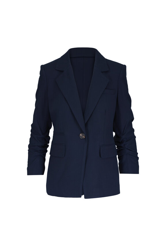 Veronica Beard Battista Navy Blue Dickey Jacket - view 1
