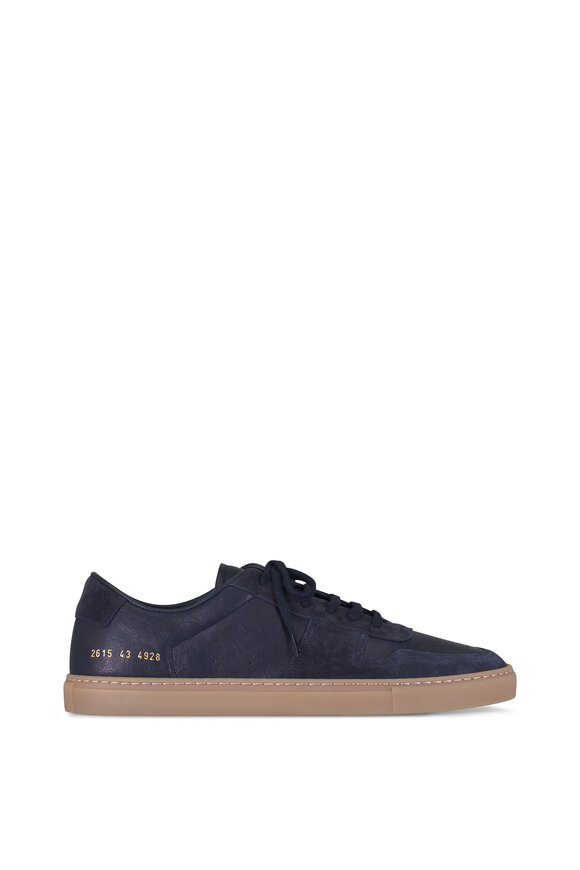 Common Projects BBall Duo Navy Leather & Suede Sneaker - view 2