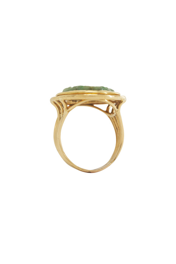 Vintage Collection - Jade Buddha Ring