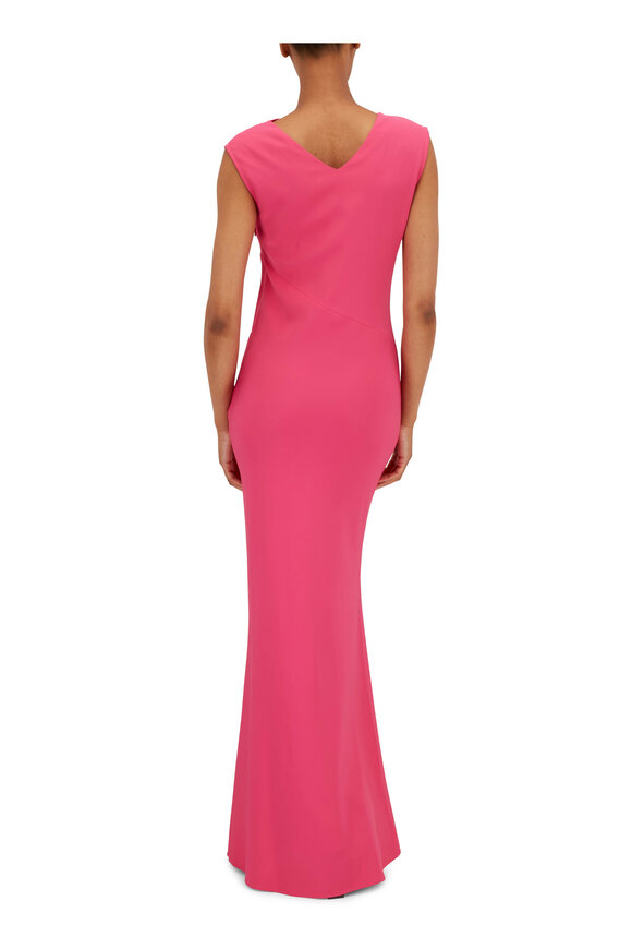 Roland Mouret - Pink Stretch-Cady Maxi Dress