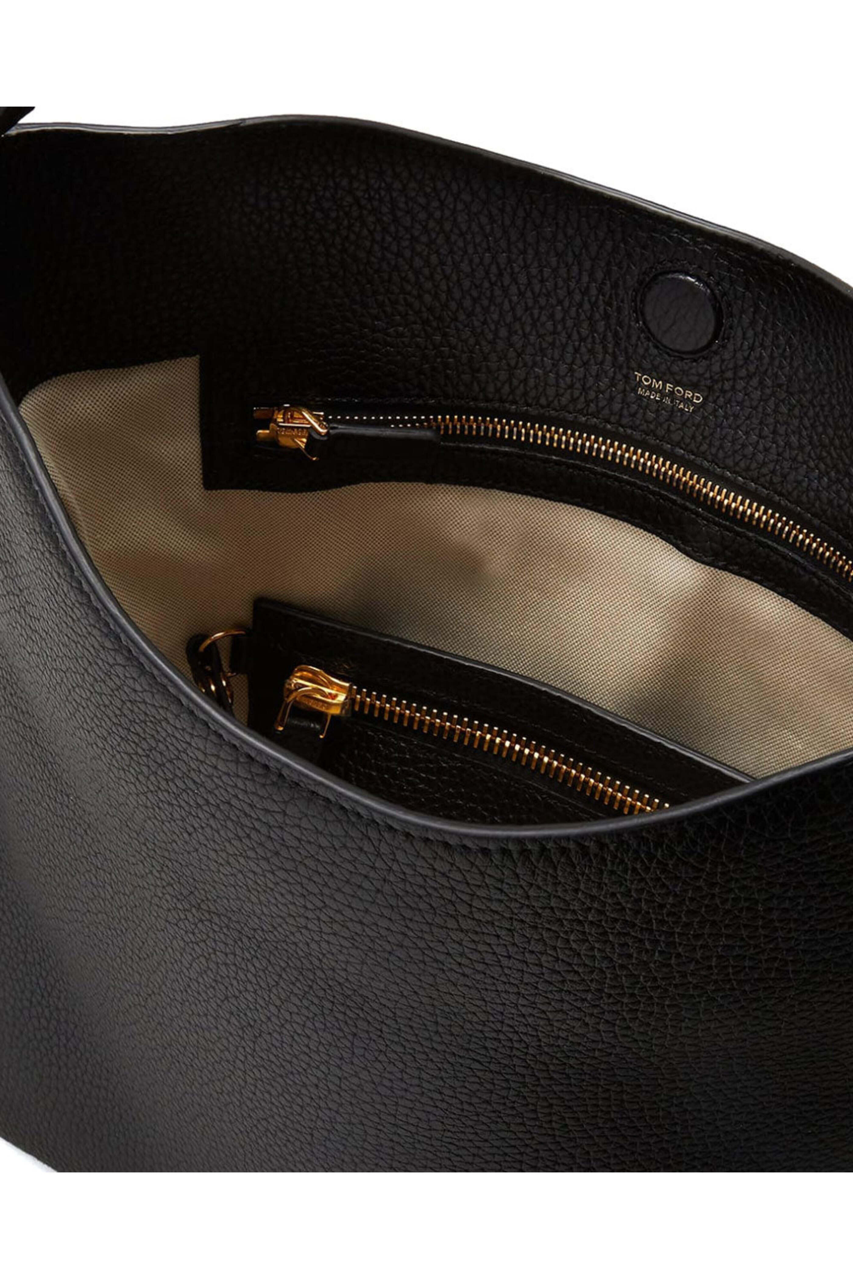 Tom Ford - Grain Leather Alix Hobo Bag in Black