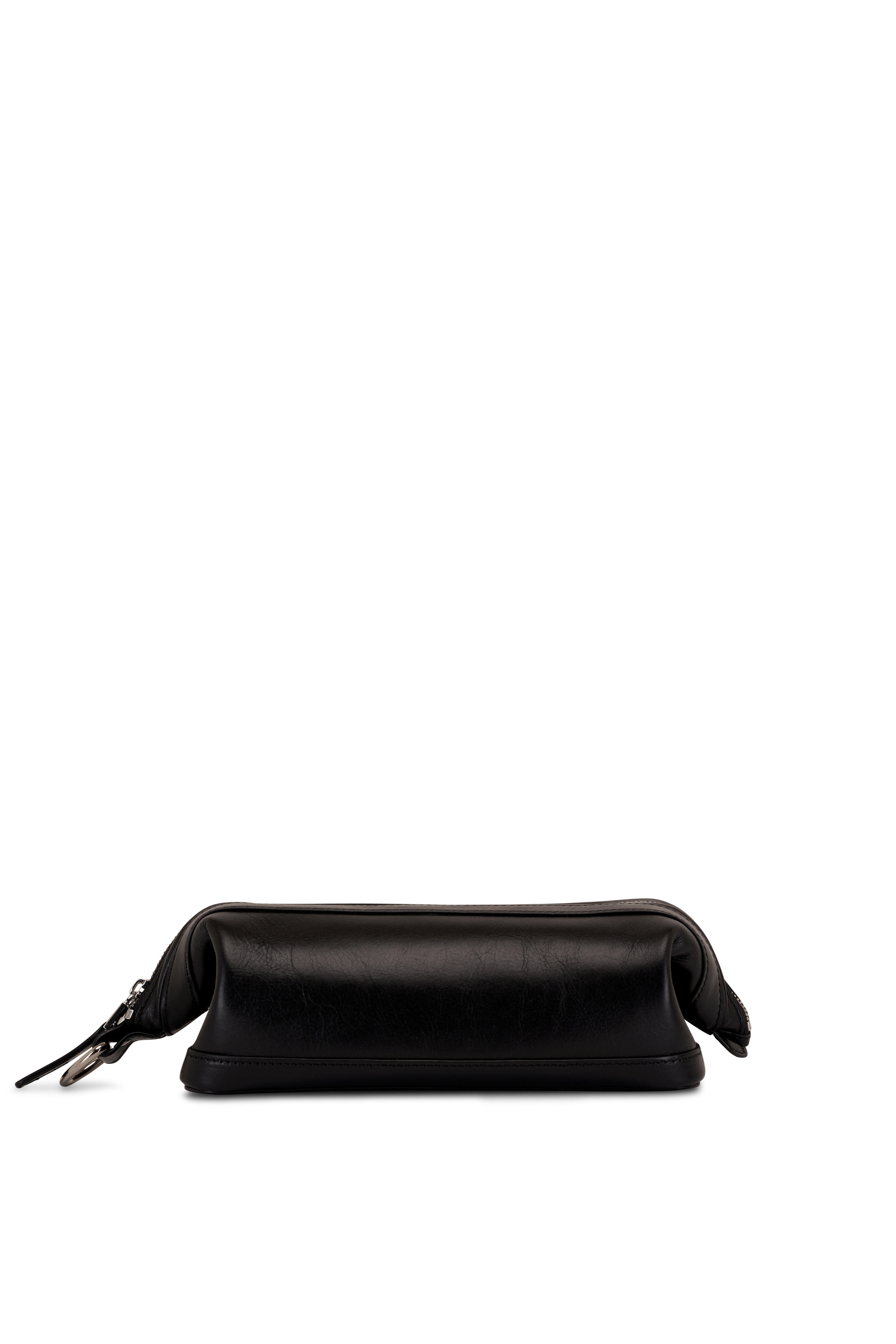 Bosca - Black Leather Zip Utility Kit