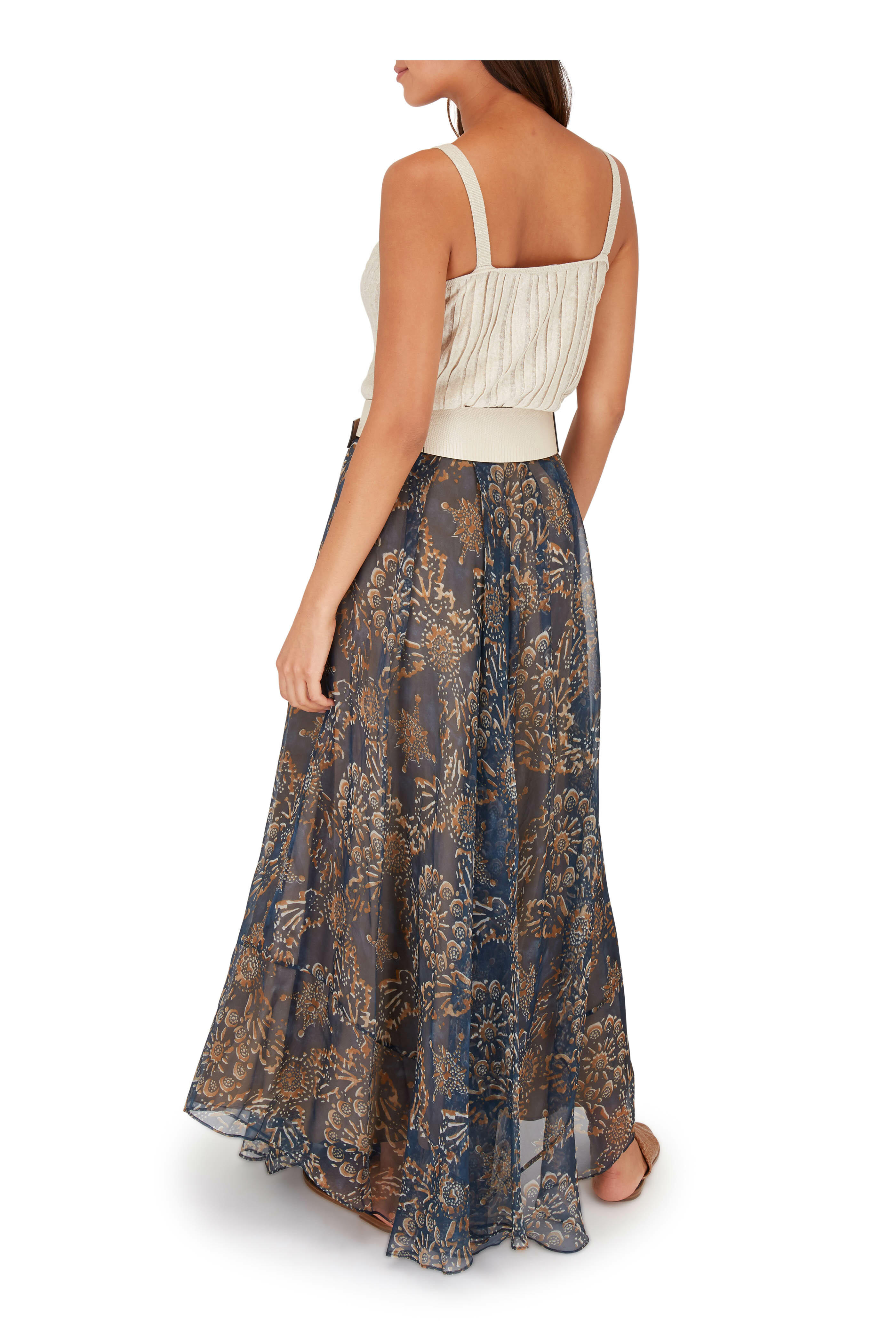 Brunello Cucinelli - Light Brown Textured Leather Criss-Cross Sandal