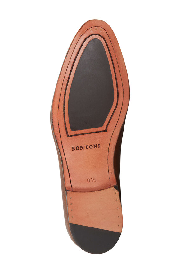 Bontoni - De Bustis Brown Grain Leather Loafer