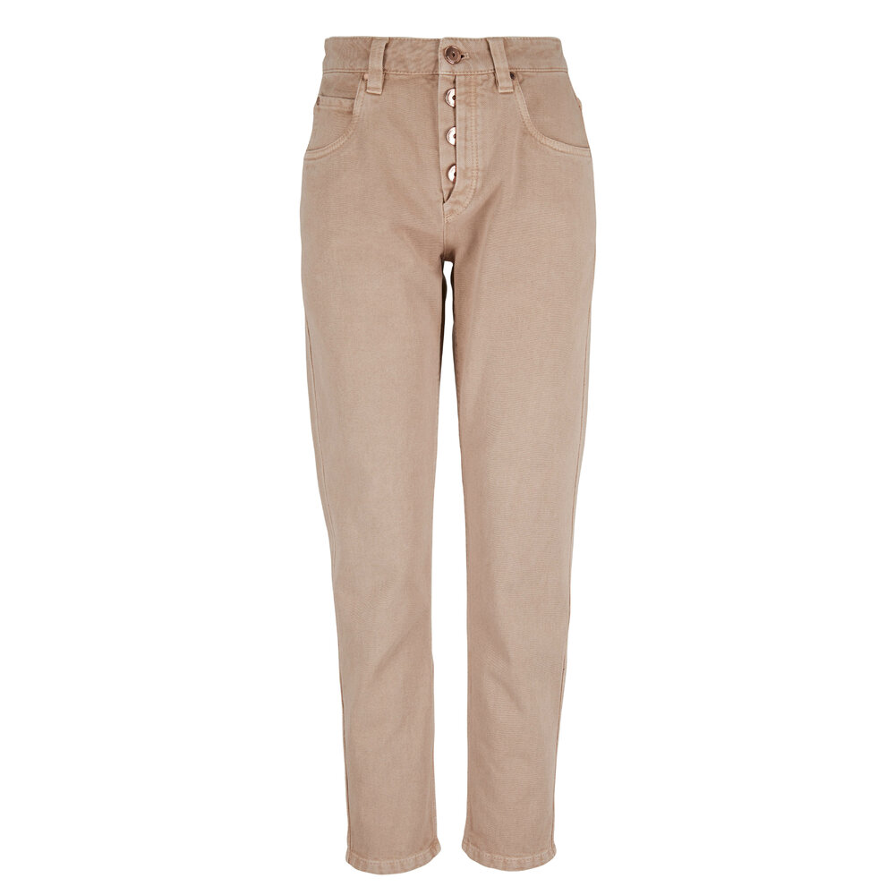 【送料&関税込】Brunello Cucinelli Stretch Cotton Drill Trou Brunello Cucinelli Men's Pants Size 36 / 52 Blue Cotton
