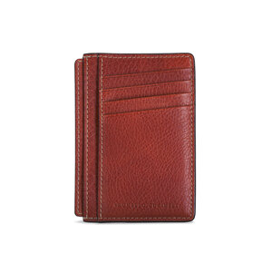 Brunello Cucinelli - Brown Leather Slim Card Holder Brunello Cucinelli - Brown Leather Slim Card Holder