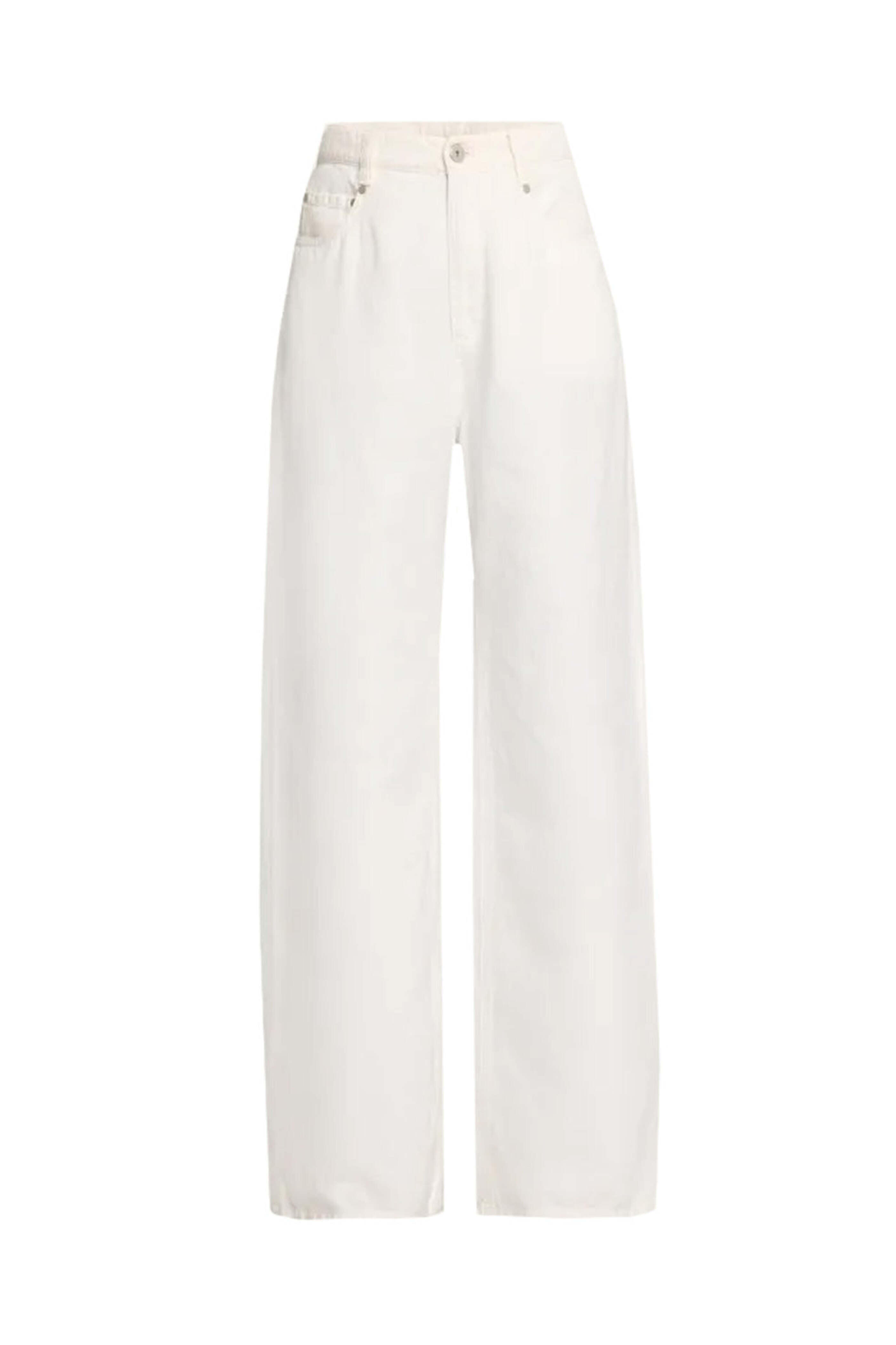 Brunello Cucinelli - Dyed Wide Leg Jean in Natural