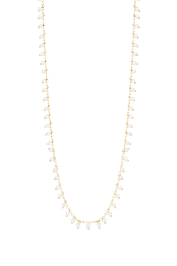 Cristina V. Pearl Dangle Chain Necklace - view 1