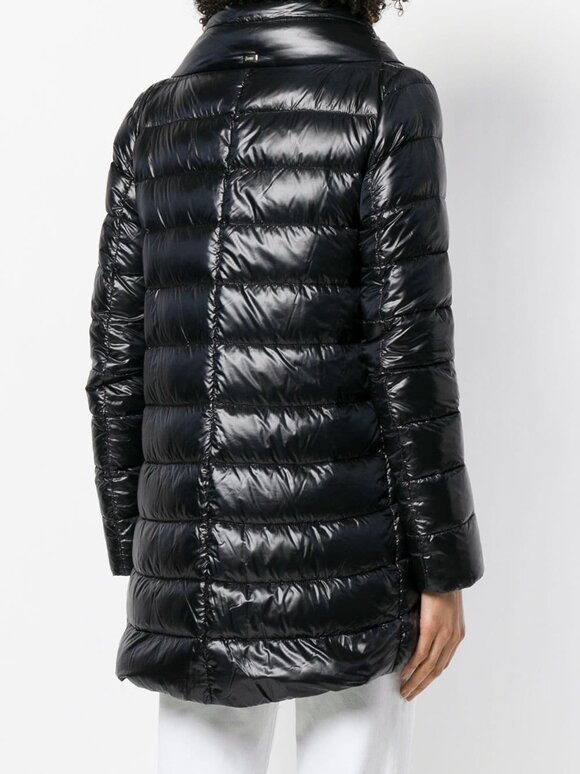 Herno - Black Hi-Low Puffer Jacket