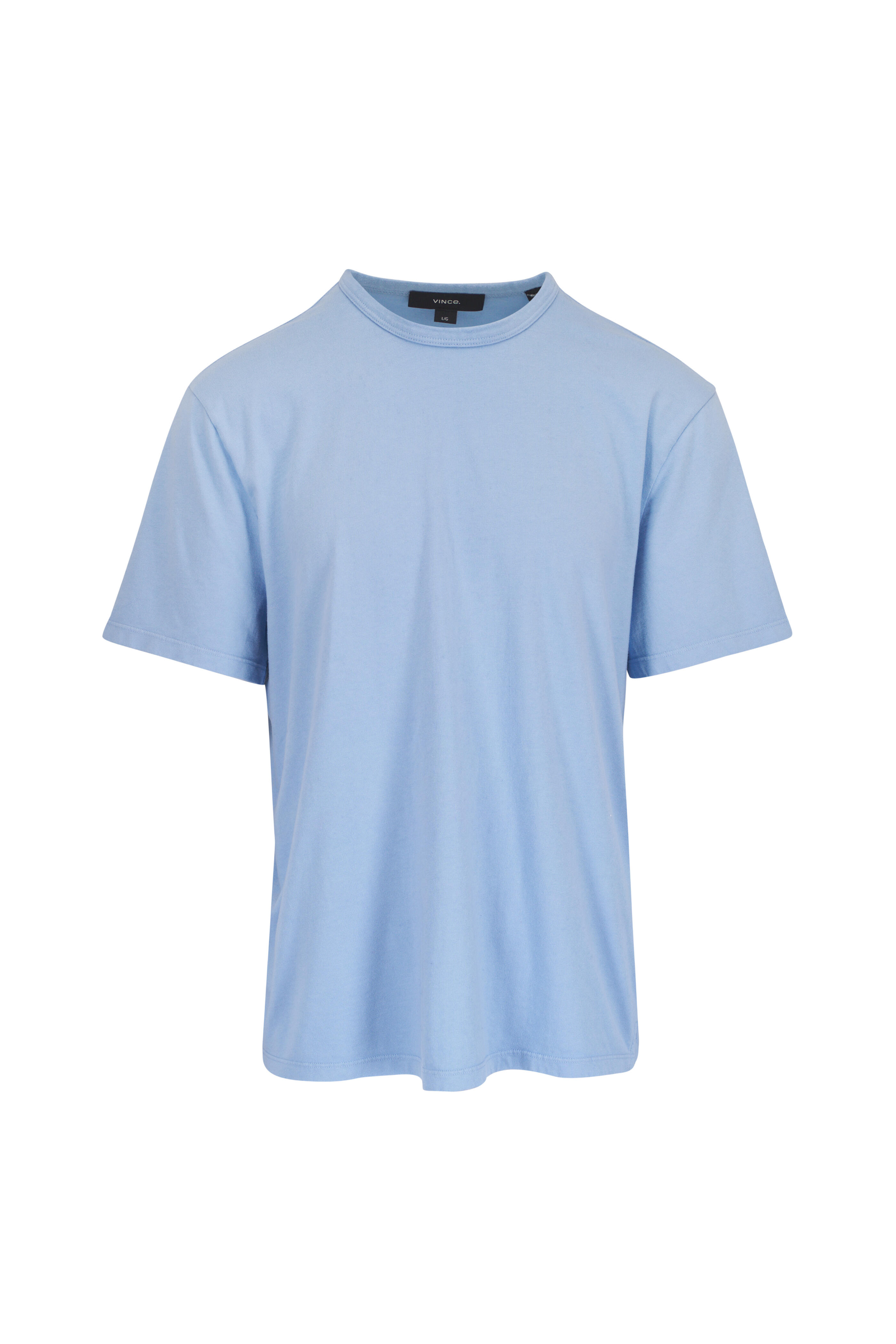 Vince - Sky Blue Cotton T-Shirt | Mitchell Stores