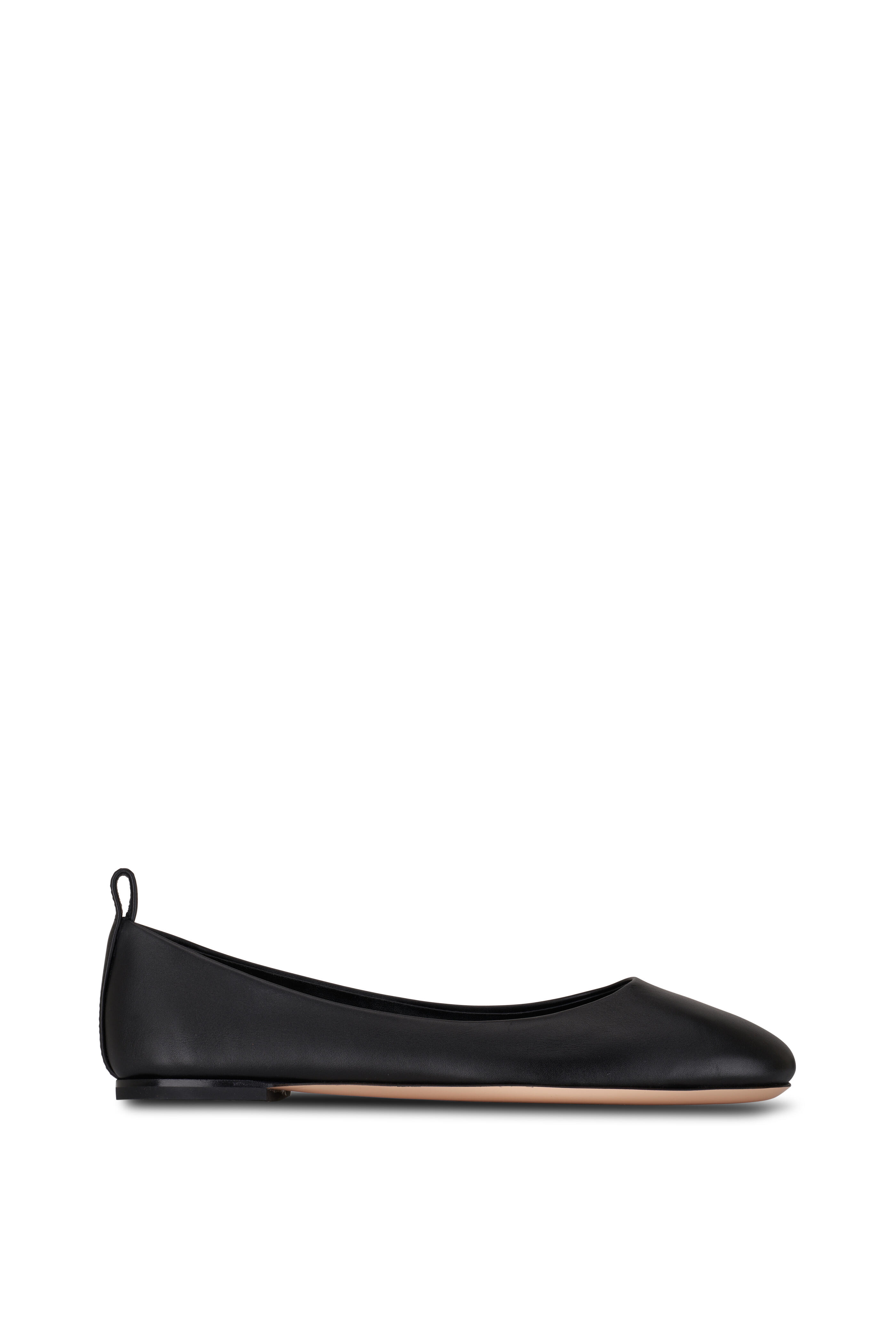 AGL Kim Black Leather Ballet Flat Mitchell Stores