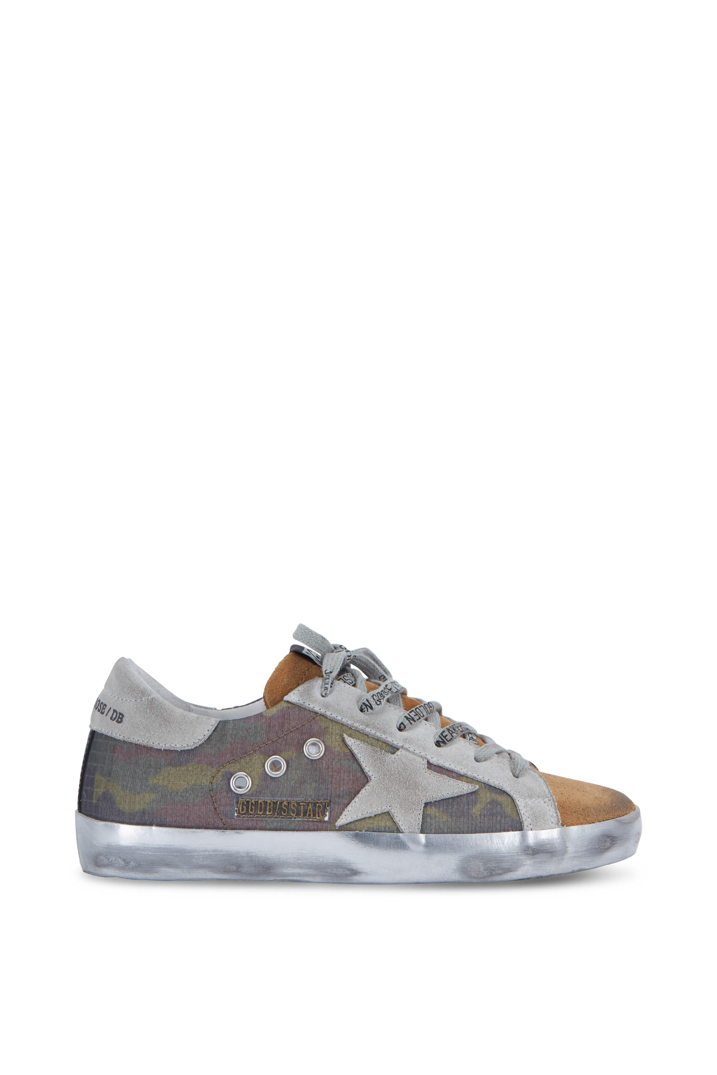 Golden Goose - Superstar Camo & Coffee Suede Sneaker